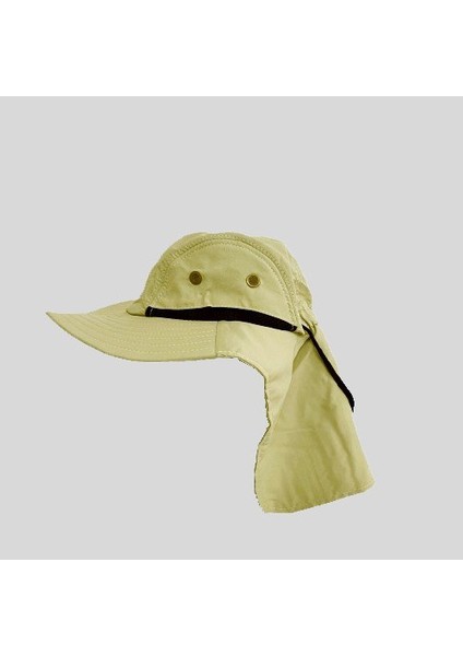 Ergonomik Unisex Buğday Renk Trekking Safari Şapkası