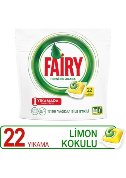 Hepsi Bir Arada Limon 22'li Tablet x 2