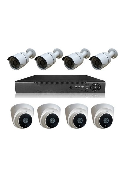 Cctv 4+4 Kameralı Set - 5 Mp