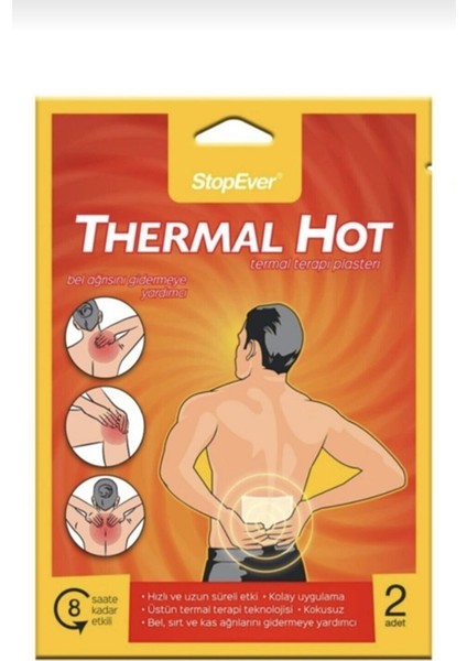 Stopever Thermal Hot Bel Sırt ve Kas larını Bant Yakı Sıcak Terapi