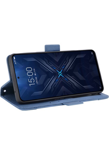 EX Beauty Xiaomi Black Shark 4/4 Pro Için Cüzdan Bölmeli Telefon Kılıfı- Mavi (Yurt Dışından) modelleri