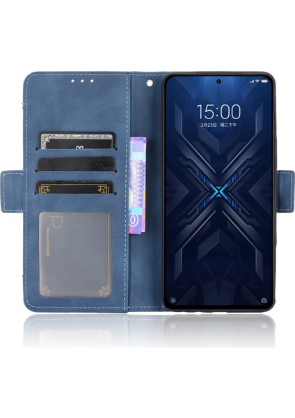 EX Beauty Xiaomi Black Shark 4/4 Pro Için Cüzdan Bölmeli Telefon Kılıfı- Mavi (Yurt Dışından) fırsatları