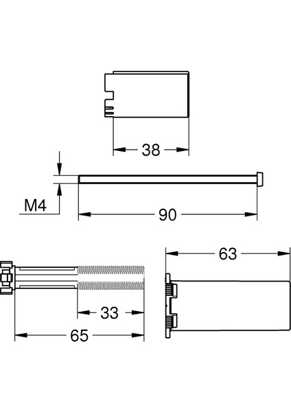 Smartcontrol Ankastre Banyo Bat. Uzatma Parçası - 14048000