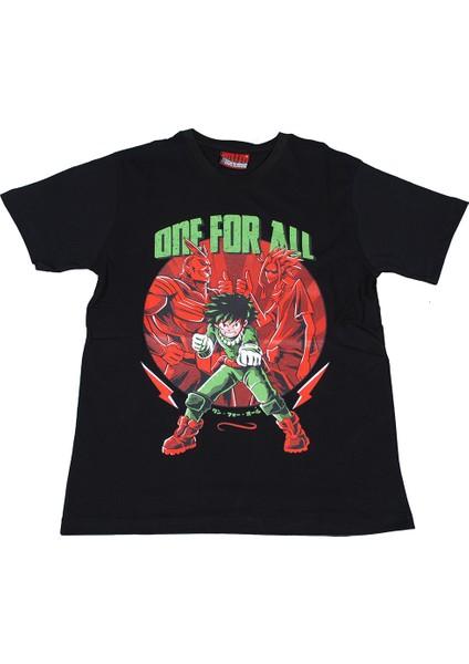 My Hero Academia One For All Tişört Siyah