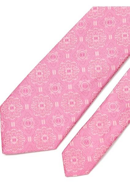 Pembe Desenli Kravat 50244079-950