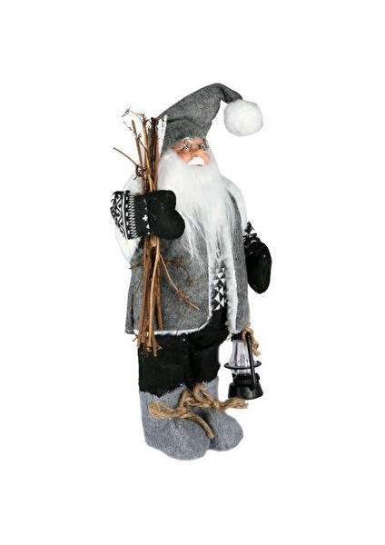 Çırpan Ev Noel Baba Gri Ormancı 40CM