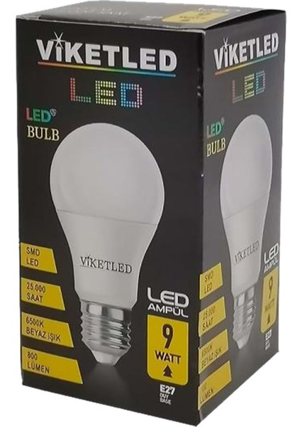 Viketled LED Ampül Beyaz-White 9W (4 Lü Set) fiyatları