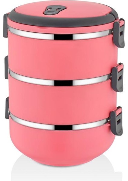 Freshbox 3'lü Renkli Sefer Tası Pembe