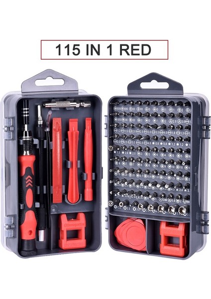 Tornavida Seti 115 1 Manyetik Torx Phillips Vida Uçları Kiti, Tornavida Anahtarı Onarım Telefonu Pc Araçları(Yurt Dışından)