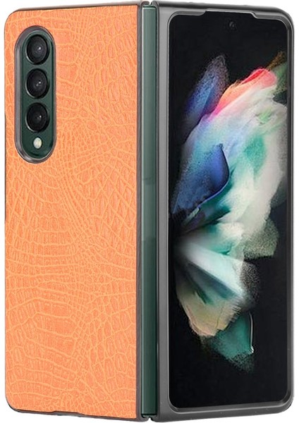 Pc + Pu Kılıf Samsung Galaxy Z Fold3 5g Turuncu (Yurt Dışından)