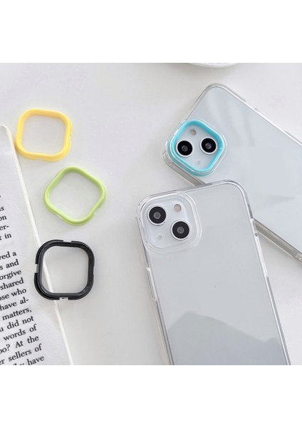 Macaron Şeffaf Tpu Telefon Kılıfı Için Apple iPhone 13 Siyah (Yurt Dışından) fırsatları