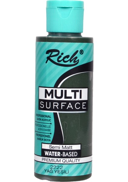 Multi Surface Akrilik Boya 120 cc Yağ Yeşili