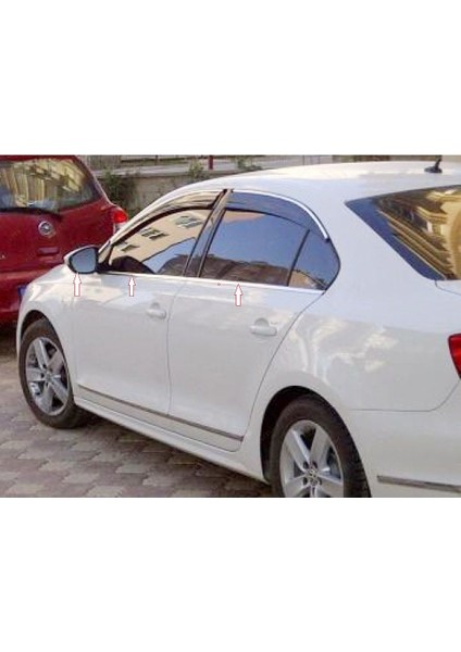 Vw Jetta Krom Cam Çıtası 2011 Üzeri 6 Prç