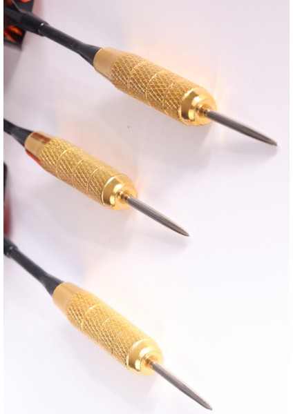 20 Gr. Dart Oku (3’lü Set) - Çelik Uç + Pirinç Gövde + Renkli Kanat - Dart Oku Seti