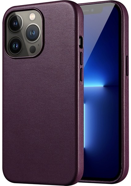 Pu + Tpu Magsafe Kılıf Apple iPhone 13 Pro Crimson Kiraz Için (Yurt Dışından)