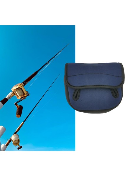 Suya Dayanıklı Sinek Balıkçılık Reel Çanta Kılıf Kapak Kese Saklama Yem Döküm M Mavi Çentik Tipi (Yurt Dışından) fırsatları