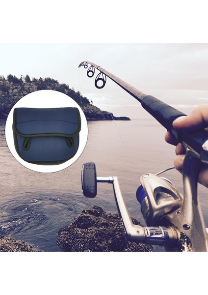 Suya Dayanıklı Sinek Balıkçılık Reel Çanta Kılıf Kapak Kese Saklama Yem Döküm M Mavi Çentik Tipi (Yurt Dışından) indirimleri