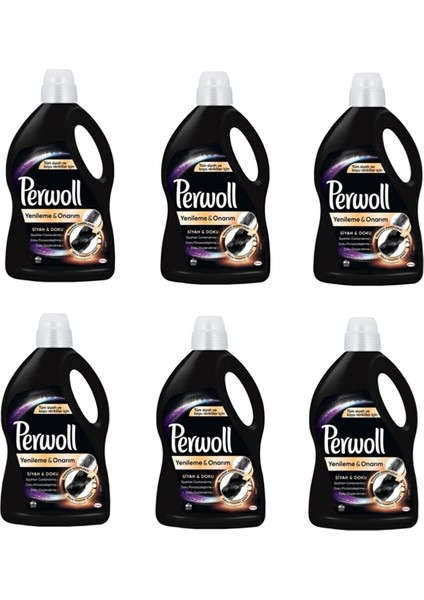 Siyahlar İçin Sıvı Deterjan 6 x 3 lt