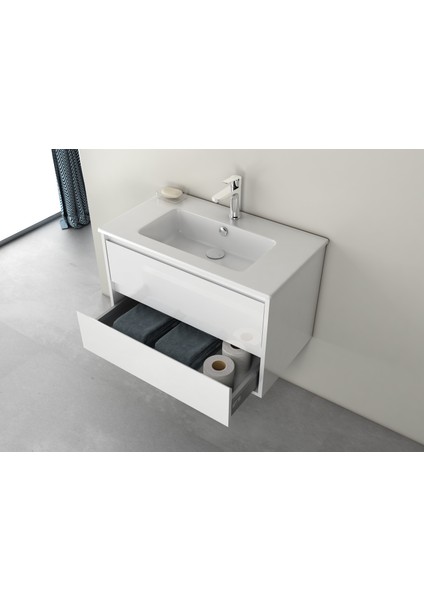 Pro Lavabo + Dolabı Beyaz 60 cm