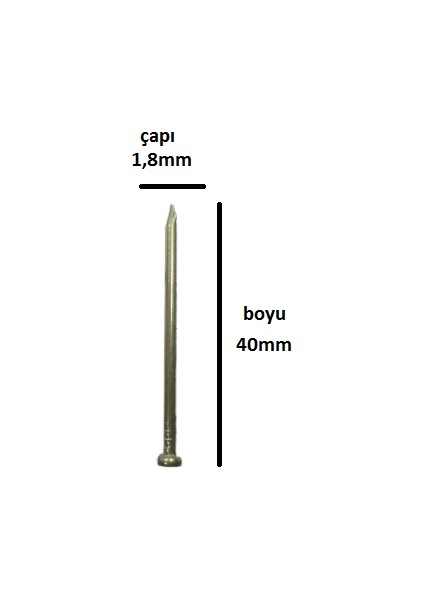 Tel Çivi Başsız 12X40 (100 Adet