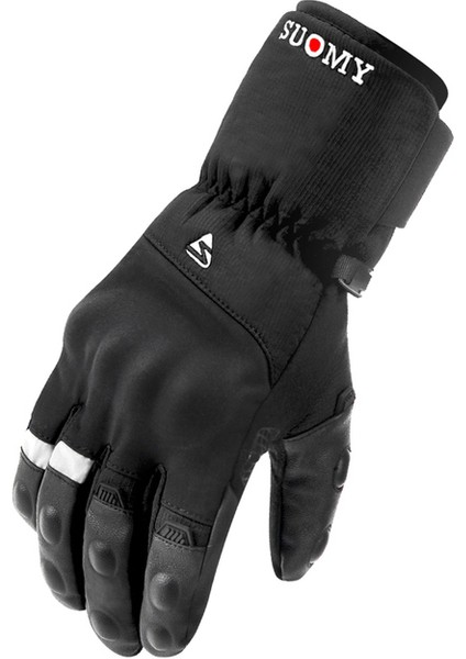 Binme Kış Motosiklet Eldivenleri Su Geçirmez Sıcak Dokunmatik Ekran-Siyah-Xl (Yurt Dışından)