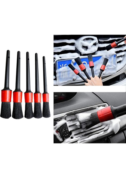 5 Adet Araba Detaylandırma Fırça Kiti Araç Araç Tekerlek Detayı Için Temiz Fırça modelleri