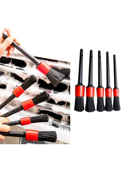 5 Adet Araba Detaylandırma Fırça Kiti Araç Araç Tekerlek Detayı Için Temiz Fırça fırsatları