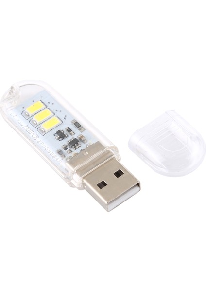 3W 3leds 5V 80LM USB LED Kitap Işığı Taşınabilir Gece Işığı Beyaz Işık (Yurt Dışından)