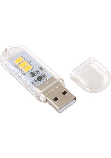 3W 3leds 5V 80LM USB LED Kitap Gece Işığı Sıcak Işık (Yurt Dışından)