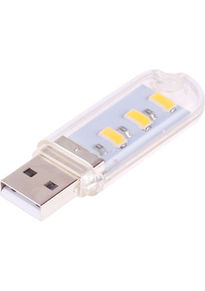 3 LED 5730 Smd USB LED Kitap Işığı Taşınabilir Gece Lambası (Beyaz Işık) (Yurt Dışından)