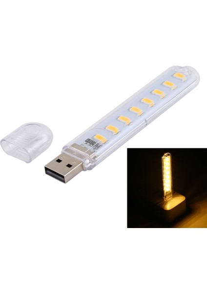 3W USB LED Kitap Işığı Taşınabilir Gece Lambası (Beyaz Işık) (Yurt Dışından)