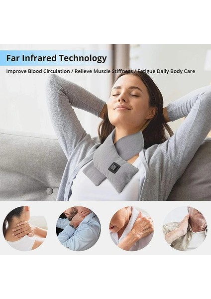 Üç Sıcaklık Ayarlı Isıtmalı Eşarp - Kırmızı (Yurt Dışından) modelleri