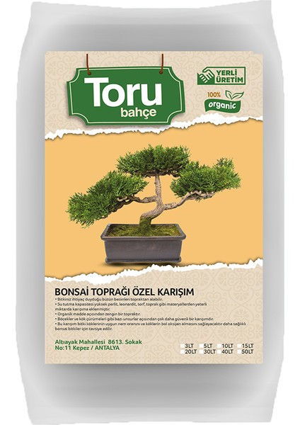 Bonsai Toprağı Zenginleştirilmiş 3 Lt