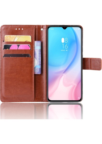 EX Beauty Deri Cüzdanlı Xiaomi Mi A3 Için Telefon Kılıfı - Kahverengi (Yurt Dışından) fırsatları