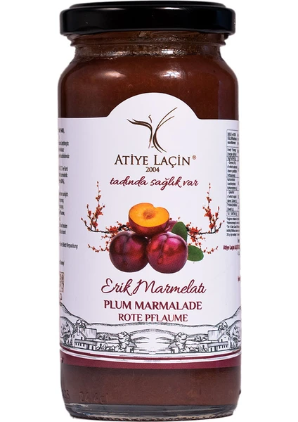 Atiye Laçin Erik Marmelatı 250 g ( %100 Doğal ,Katkı Maddesi , Renklendirici ve Koruyucu İçermez. )