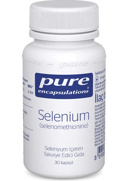 Pure Encapsulations Selenium 200 Mcg 30 Kapsül