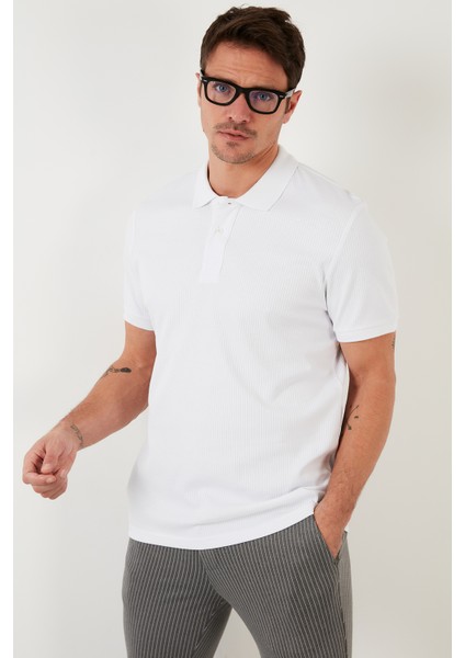 Pamuklu Slim Fit Düğmeli Polo T Shirt Erkek Polo 5902281 modelleri