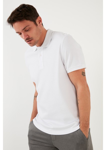 Pamuklu Slim Fit Düğmeli Polo T Shirt Erkek Polo 5902281 indirimleri