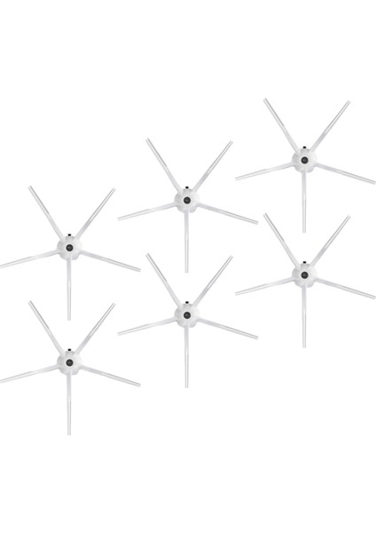 Roborock S7 Sonic Mopping Uyumlu 6 Adet Beyaz Yan Fırça