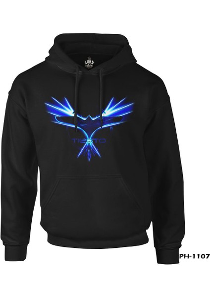 Lordd T-Shirt Dj Tiesto - Logo Siyah Erkek Fermuarsız Kapşonlu fiyatları