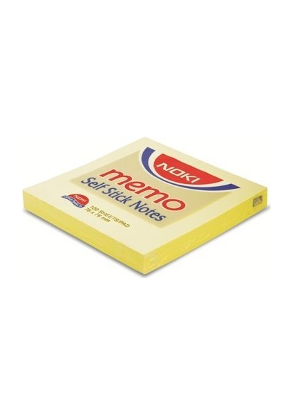 Memo Stick 75 x 75 mm Limon Sarı Tekli