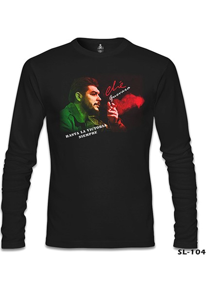 Lordd T-Shirt Che Guevara - Green Red Siyah Erkek Sweatshirt fiyatları