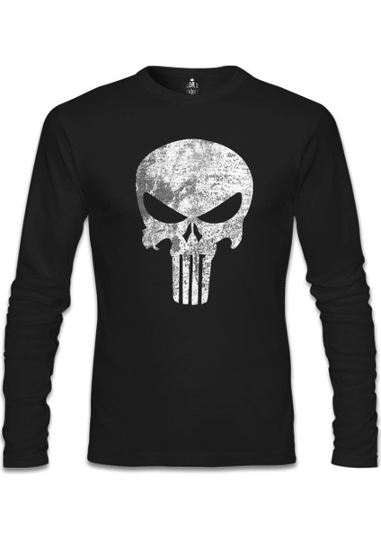 Lordd T-Shirt Punisher Siyah Erkek Sweatshirt