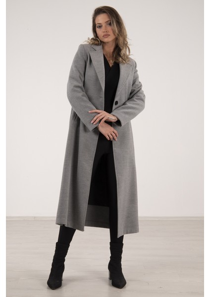 Gri Astarlı Kaşe Kaban 0108069.06