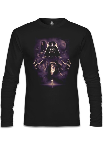 Lordd T-Shirt Star Wars - Darth Vader 2 Siyah Erkek Sweatshirt