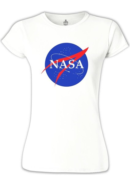 Lordd T-Shirt Nasa - Beyaz Bayan Tshirt