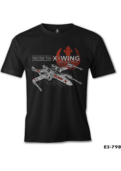 Lordd T-Shirt Star Wars - Incom T65 Siyah Erkek Tshirt fiyatları