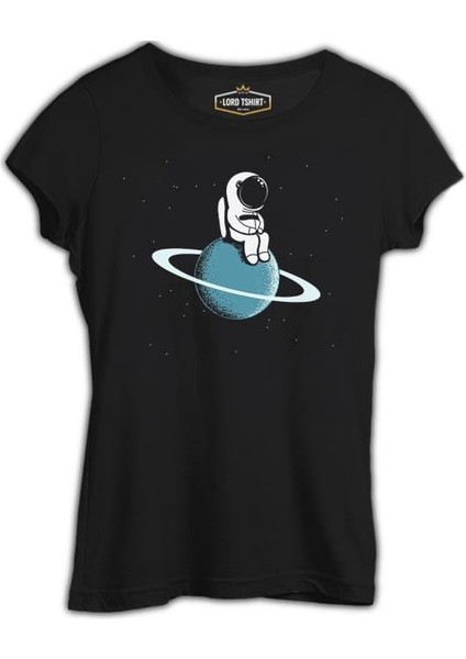 Lordd T-Shirt On The Saturn Siyah Bayan Tshirt