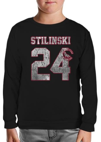 Lordd T-Shirt Teen Wolf - Stilinski 24 Siyah Çocuk Sweatshirt