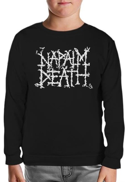Lordd T-Shirt Napalm Death Siyah Çocuk Sweatshirt